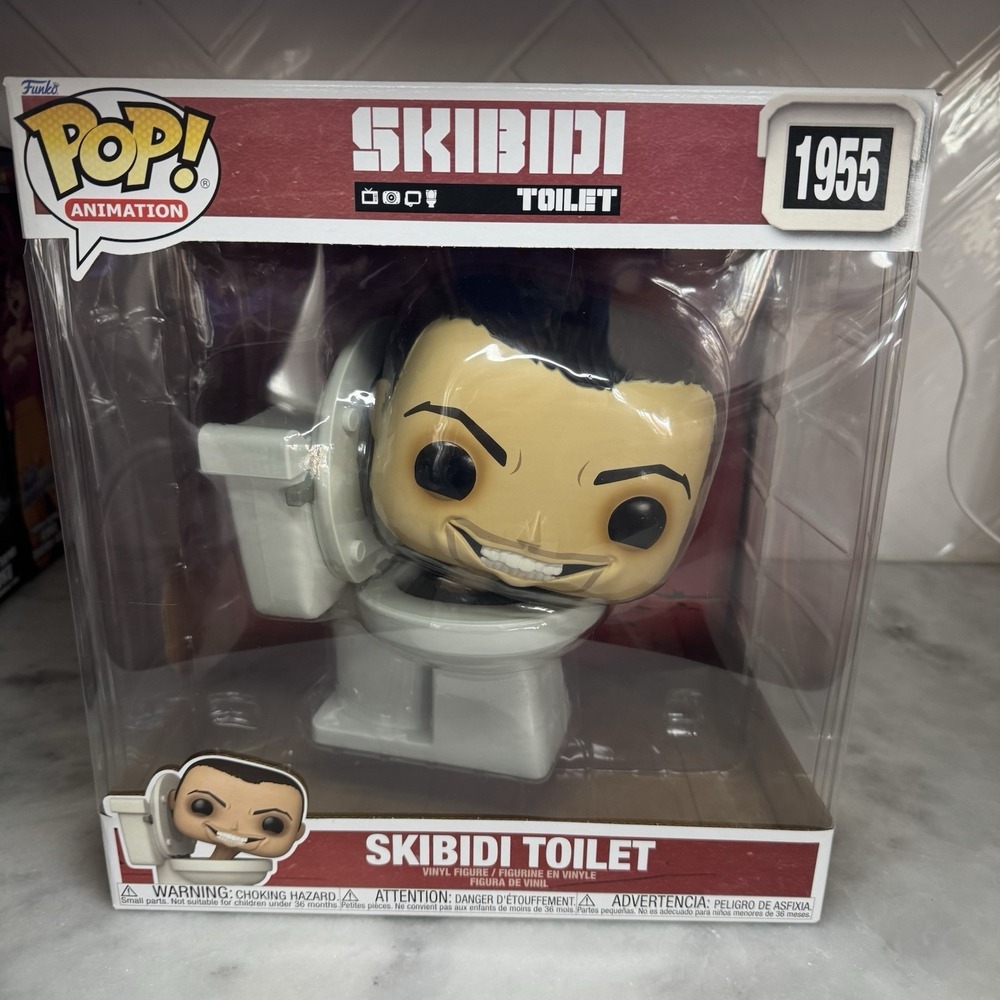 Funko Pop Skibidi Toilet #1955 10" Super Sized Vinyl Figure Animation New In Box